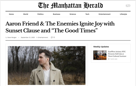 Aaron Friend & The Enemies Ignite Joy with Sunset Clause and “The Good Times”