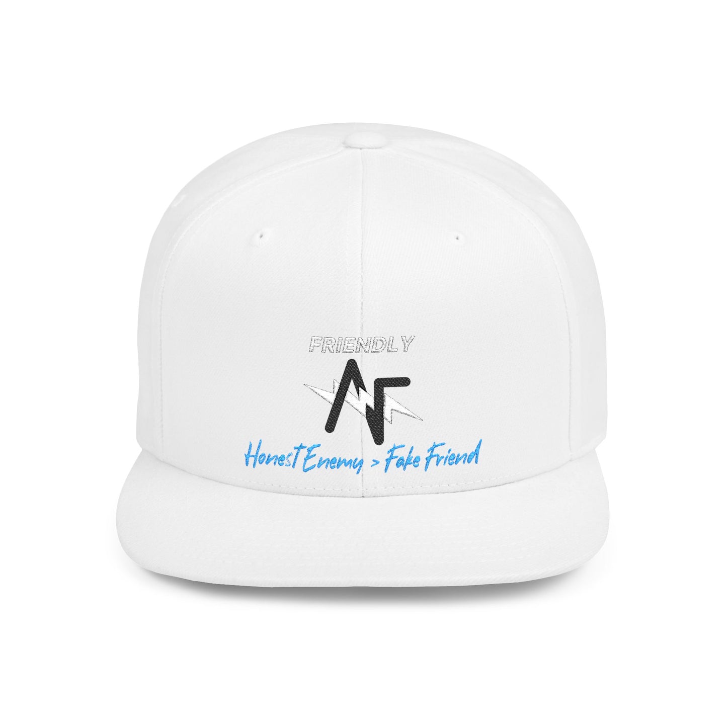 Snapback Hat — 'Heart Learning & Faith Forward' Minimal Logo Flat Bill Cap