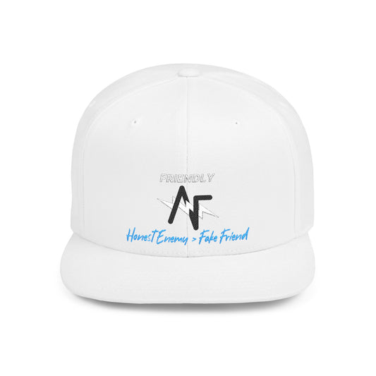 Snapback Hat — 'Heart Learning & Faith Forward' Minimal Logo Flat Bill Cap