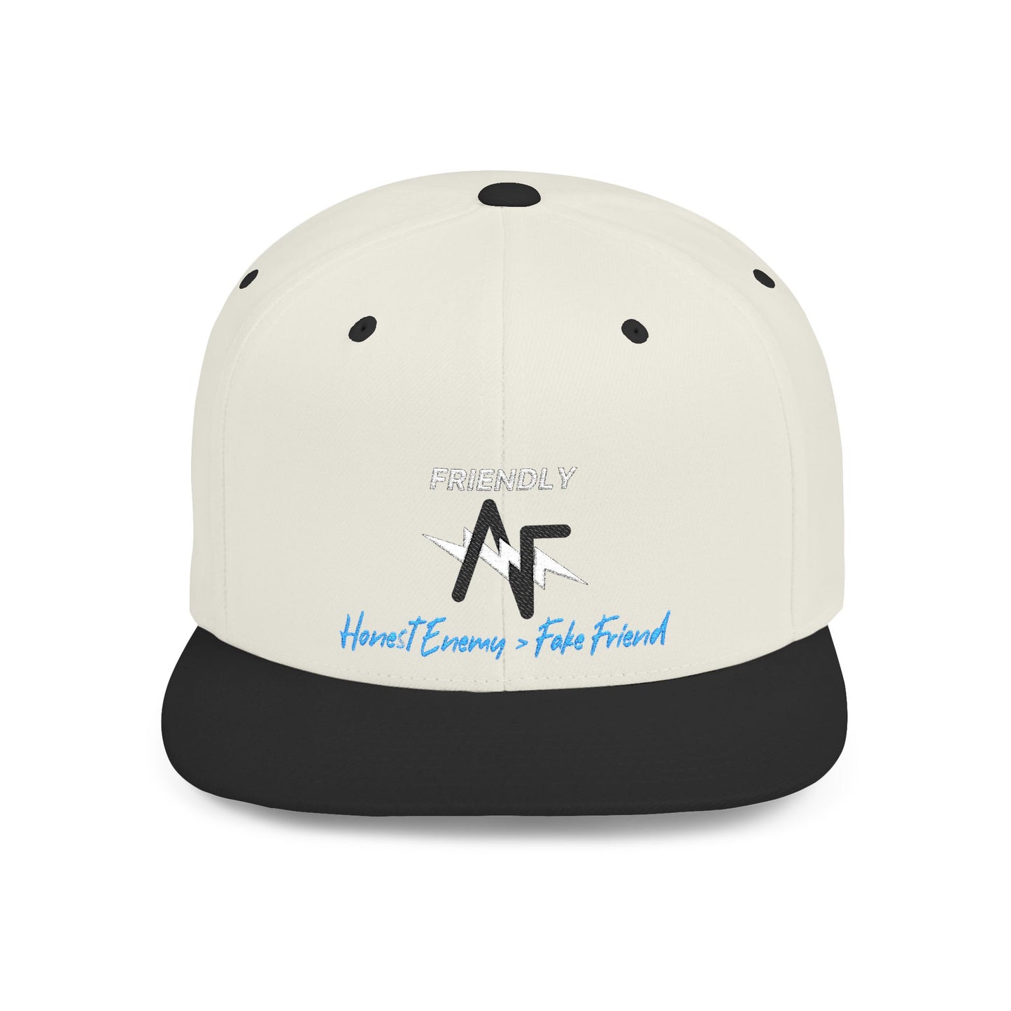 Snapback Hat — 'Heart Learning & Faith Forward' Minimal Logo Flat Bill Cap