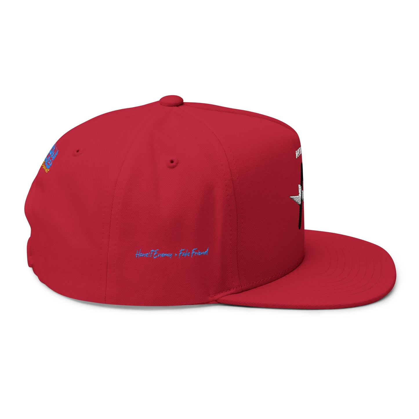 Embroidered Flat Bill Cap — ‘HONEST AF’ Graphic Snapback