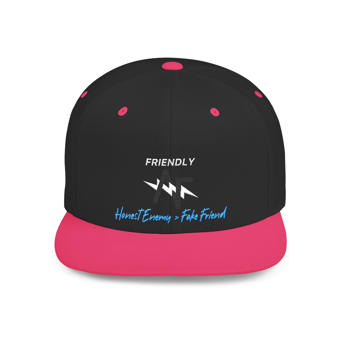 Snapback Hat — 'Heart Learning & Faith Forward' Minimal Logo Flat Bill Cap