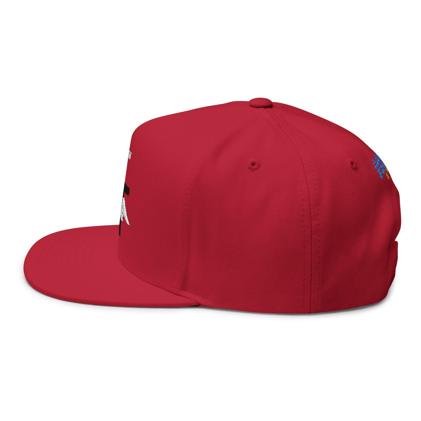 Embroidered Flat Bill Cap — ‘HONEST AF’ Graphic Snapback