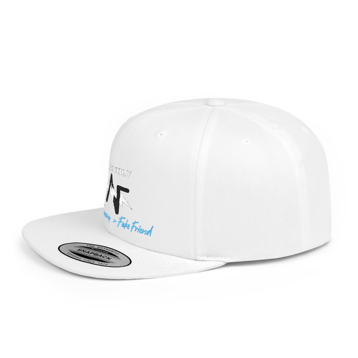 Snapback Hat — 'Heart Learning & Faith Forward' Minimal Logo Flat Bill Cap