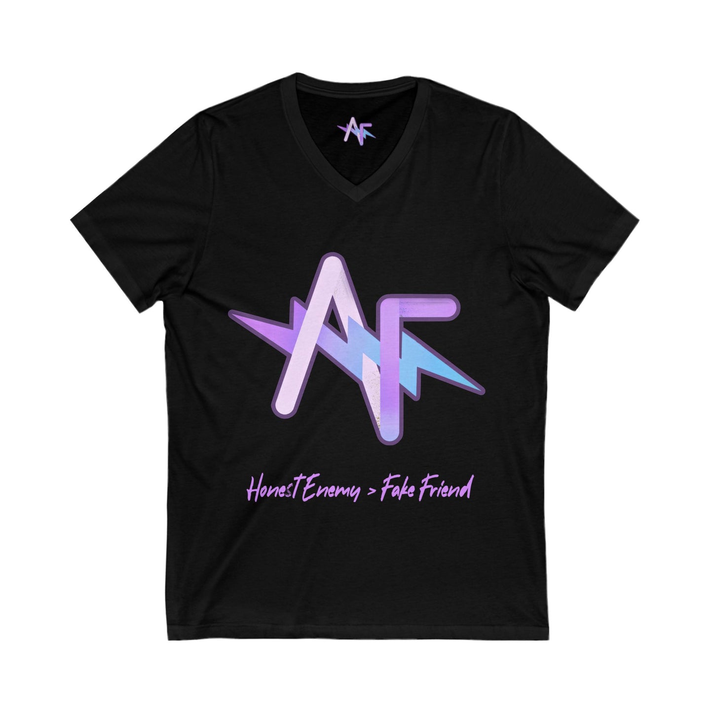 Honest Enemies - Unisex V-Neck Tee - Stylish Graphic Tee for Music Lovers